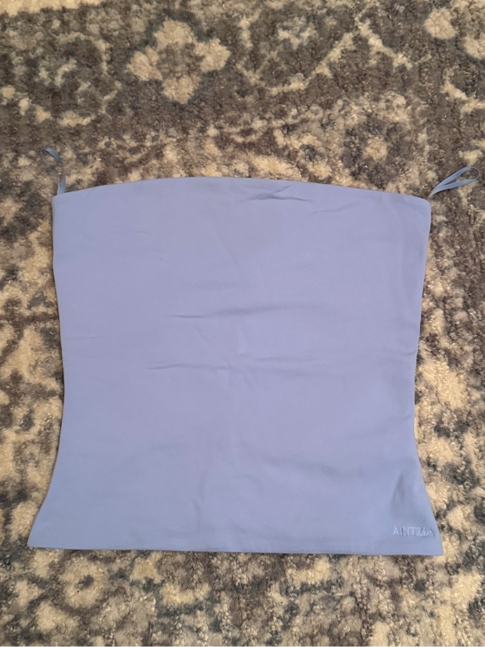 Aritzia Blue Strapless Tube Top